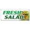 Signmission FRESH SALADS BANNER SIGN crisp greens tomato chicken egg caesar food B-Fresh Salads - alternate 1